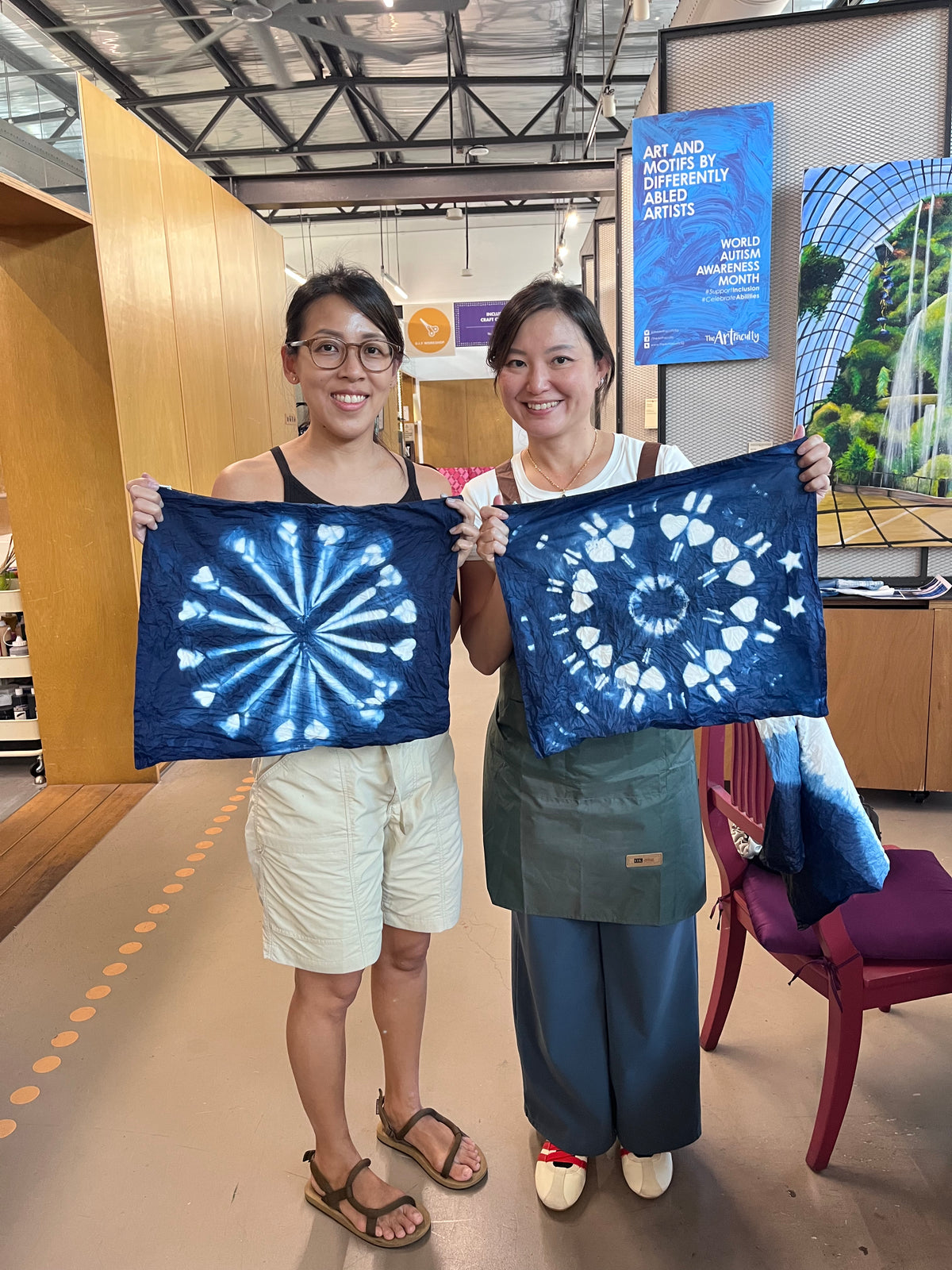Join our Indigo Mountains Tie Dye Cushion Cover Workshop at The Art Faculty on 3 Oct (Sat)!